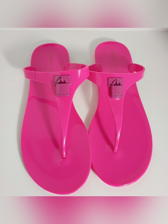 Kurt Geiger Shoes - Kurt Geiger London Brixton Fushia Pink Jelly Thong Sandals Size 37/US 7